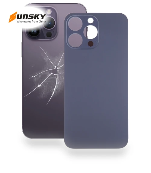Big Camera Hole Glass Back Battery Cover — Back Covers