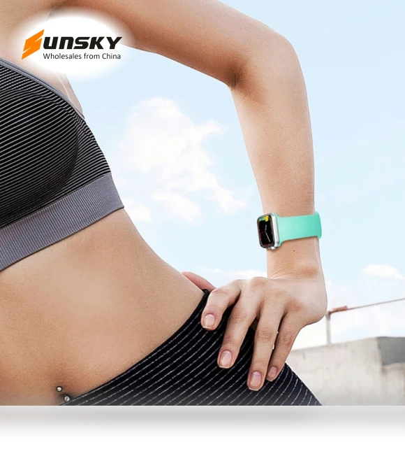 Double Rivets Silicone Watch Band — Smartwatch Straps