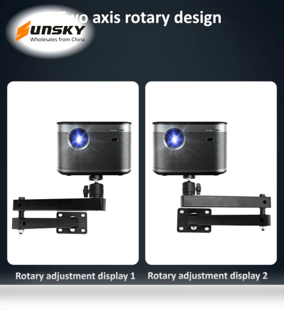 Foldable Telescopic Arm Wall Stand — Projector Mounts
