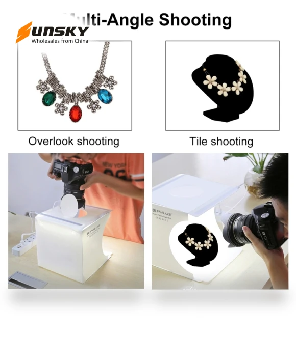 Folding Portable LED Light Photo Lighting Studio Shooting Tent Box Kit — Photography Lighting & Studio Equipment, PULUZ