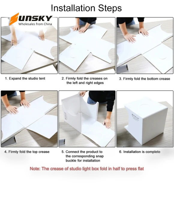 Folding Portable LED Light Photo Lighting Studio Shooting Tent Box Kit — Photography Lighting & Studio Equipment, PULUZ