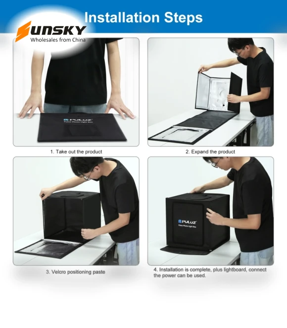 Folding Portable Photo Lighting Studio Shooting Tent Box Kit — Shooting Tents, PULUZ