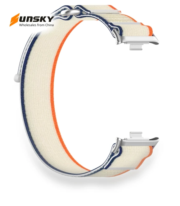 Nylon Woven Hook and Loop Fastener Watch Band — Smartwatch Straps, Redmi
