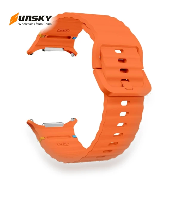 Wave Stitching Silicone Strap — Smartwatch Straps, Kalebol