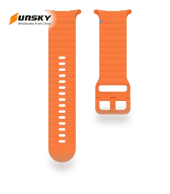 Wave Stitching Silicone Strap — Smartwatch Straps, Kalebol