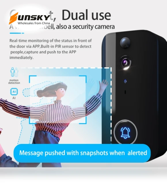 Wireless Doorbell Camera — Smart Home Security