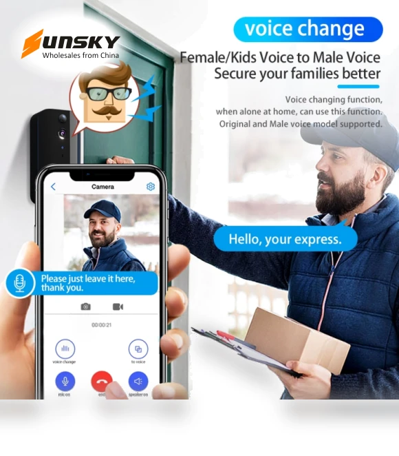 Wireless Doorbell Camera — Smart Home Security