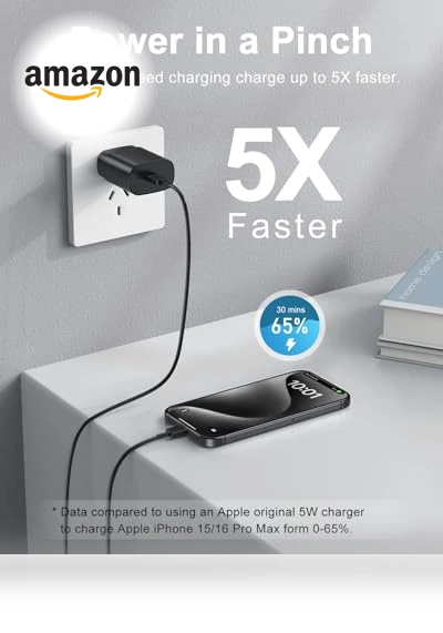 Fast Charging USB C Charger Block with Cable — Chargers & Adapters, Huizhou Guoaotong Technology Co Ltd