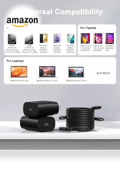 Fast Charging USB C Charger Block with Cable — Chargers & Adapters, Huizhou Guoaotong Technology Co Ltd