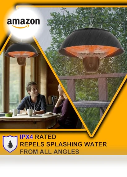 Infrared Hanging Electric Patio Heater — Patio Heaters, SUNNFLAME