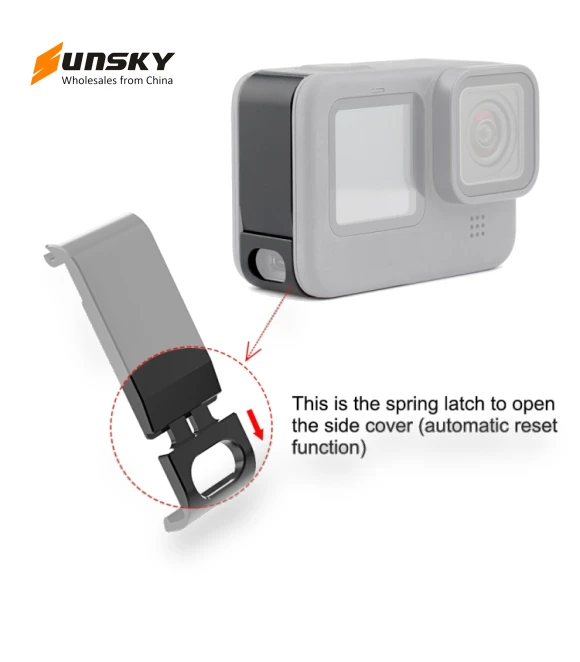 Metal Battery Side Interface Cover — Front-End, PULUZ