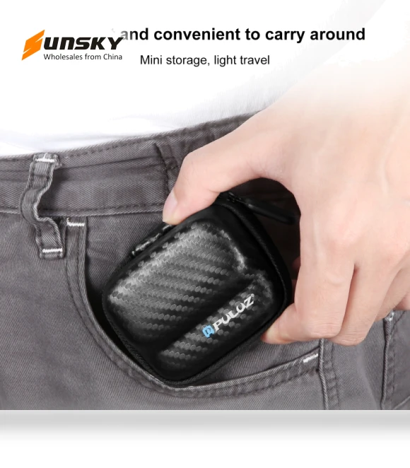 Mini Body Bag Portable Carbon Fiber EVA Storage Bag — Camera Bags & Accessories, PULUZ