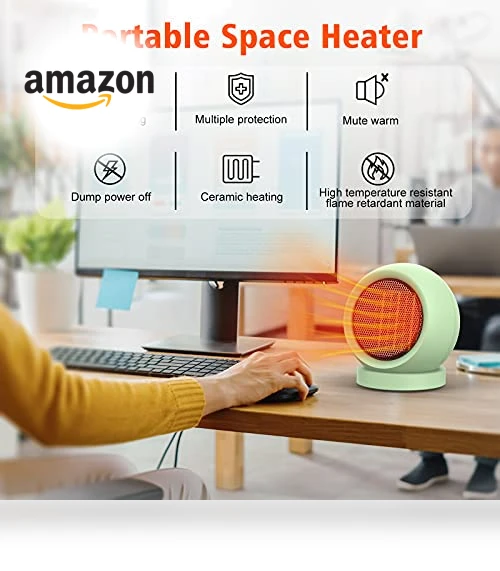 PTC Ceramic Electric Desktop Heater — Portable Heating Solutions, Coolfor