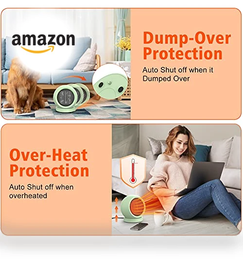 PTC Ceramic Electric Desktop Heater — Portable Heating Solutions, Coolfor