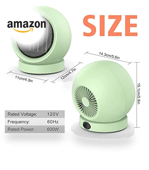 PTC Ceramic Electric Desktop Heater — Portable Heating Solutions, Coolfor