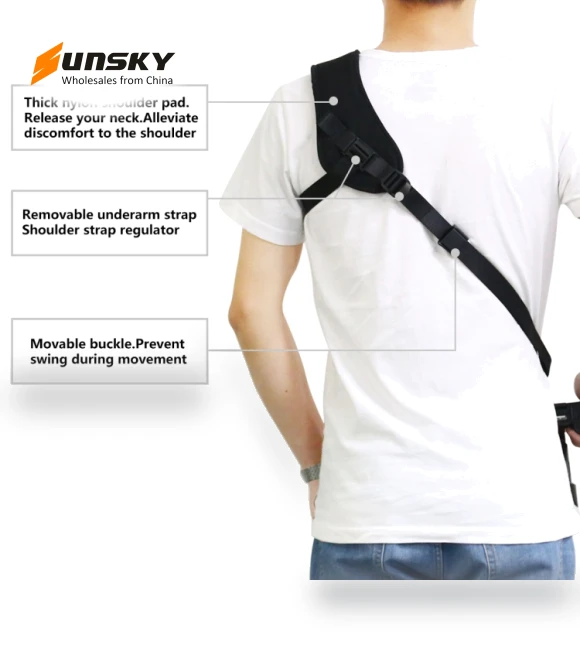 Quick Release Anti-Slip Soft Pad Nylon Breathable Curved Camera Strap — Straps, PULUZ