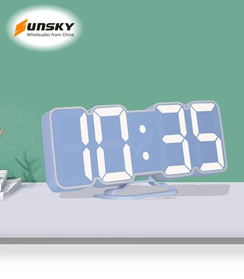 RGB Color Changing 3D Digital Clock — Alarms & Clocks