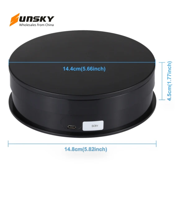 USB Electric Rotating Turntable Display Stand — Turntables, PULUZ