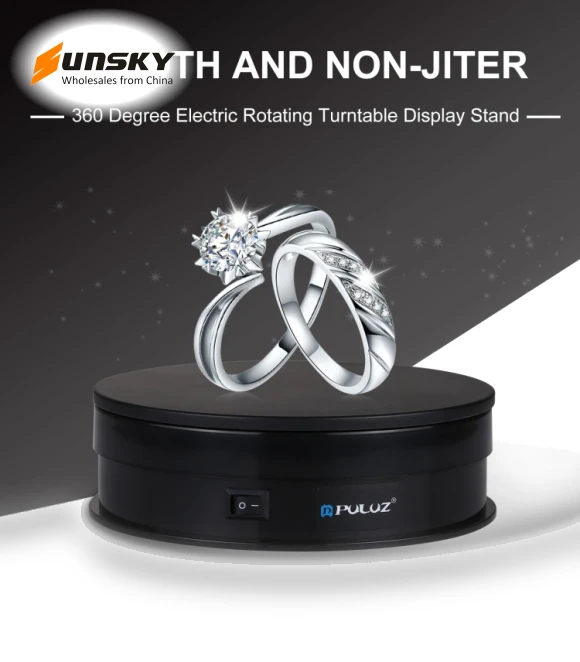 USB Electric Rotating Turntable Display Stand — Turntables, PULUZ