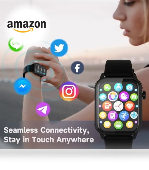 1.83" HD Smartwatch with 120 Sports Modes — Smartwatches, TRAUSI