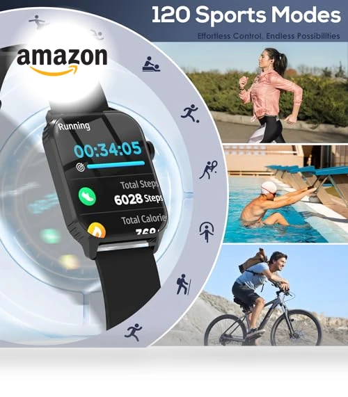 1.83" HD Smartwatch with 120 Sports Modes — Smartwatches, TRAUSI
