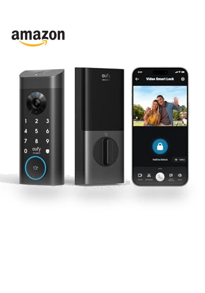 3-in-1 Camera+Doorbell+Fingerprint Keyless Entry Door Lock — Biometric Security, eufy Security