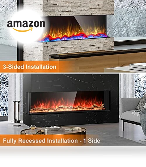 3 Sided Electric Fireplace Insert — Electric Heating Solutions, Cosmopolitan Fireplaces