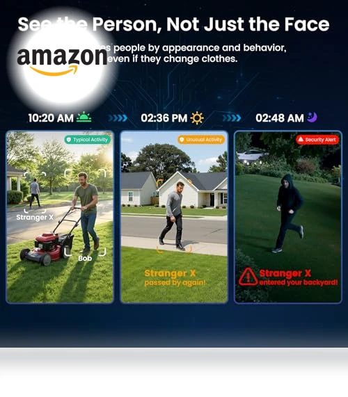 4K Security Cameras Wireless Outdoor — Smart Home Security, AOSU