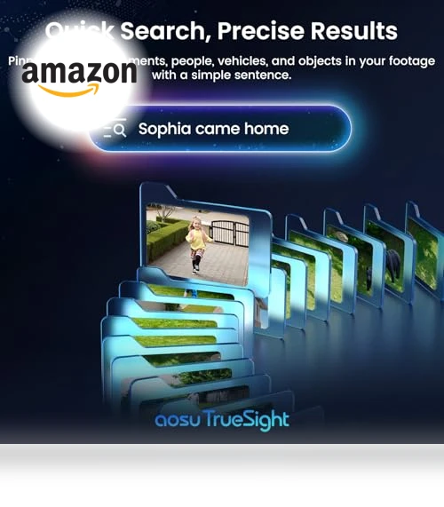 4K Security Cameras Wireless Outdoor — Smart Home Security, AOSU