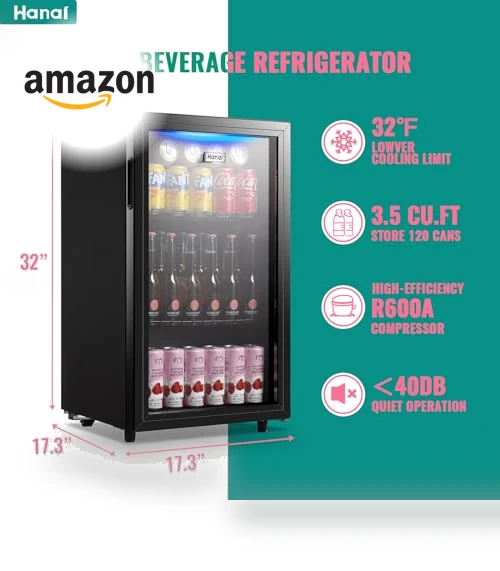 Beverage Refrigerator Mini Fridge Cooler — Mini Fridges, WANAI
