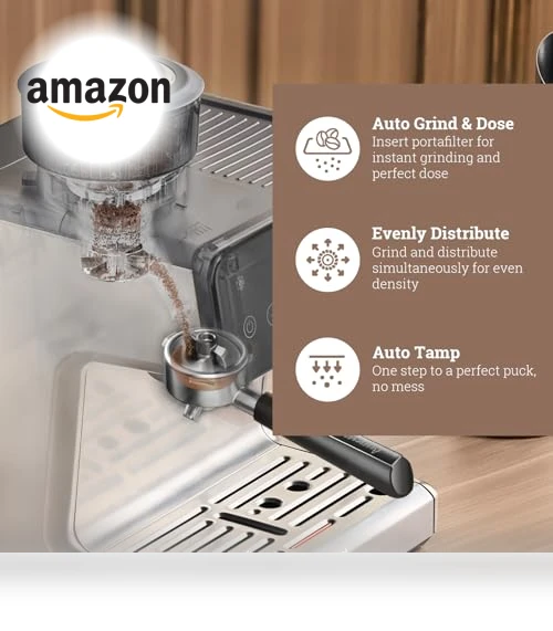 Espresso Machine with Grinder and Milk Frother — Espresso Machines, Acaspresso