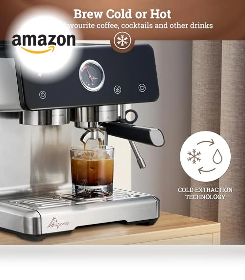 Espresso Machine with Grinder and Milk Frother — Espresso Machines, Acaspresso