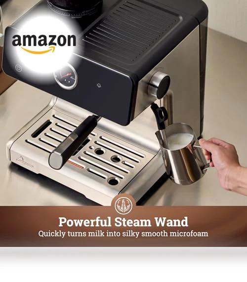 Espresso Machine with Grinder and Milk Frother — Espresso Machines, Acaspresso