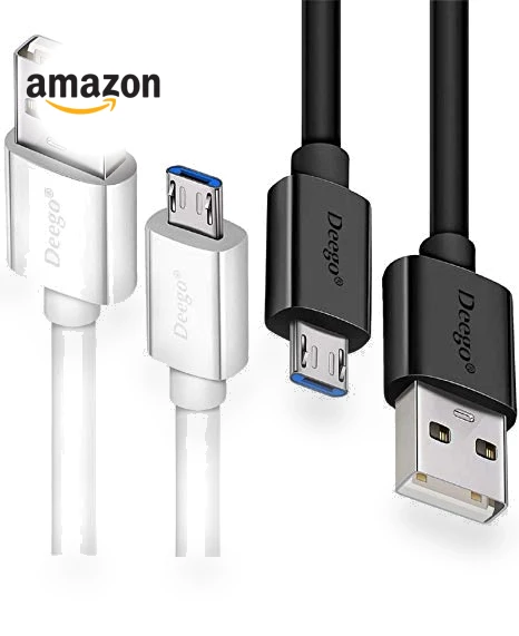 Extra Long Micro USB Cable 2Pack — Chargers, DEEGO