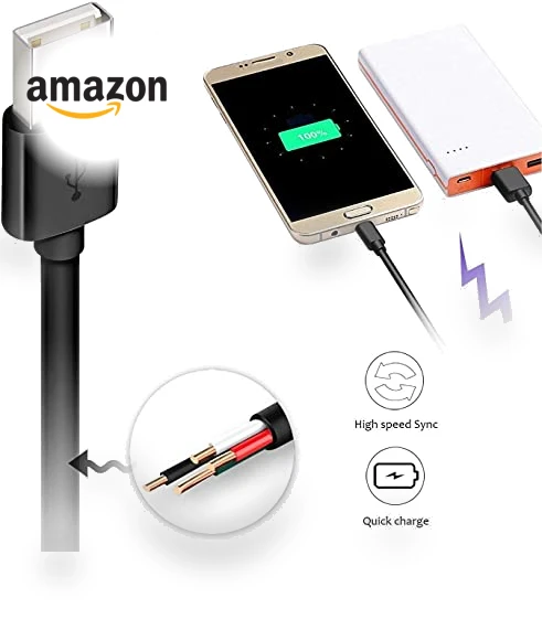 Extra Long Micro USB Cable 2Pack — Chargers, DEEGO