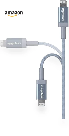 Fast Charging USB-A to Lightning Nylon Braided Charger Cable — Chargers & Cables, Amazon Basics
