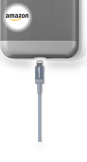 Fast Charging USB-A to Lightning Nylon Braided Charger Cable — Chargers & Cables, Amazon Basics