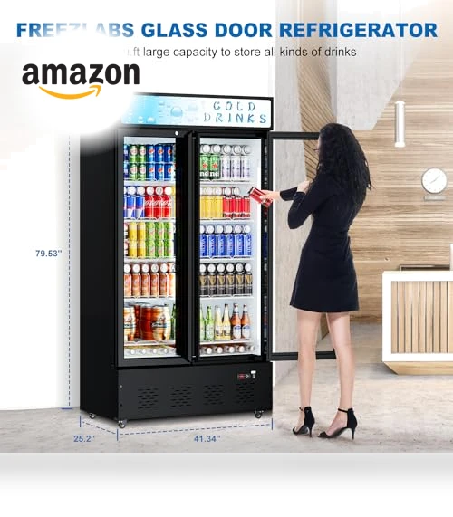 Glass Door Display Refrigerator — Mini Fridges, FreezLabs