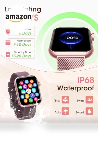 Health Fitness Smartwatch for Women — Smartwatches, KACUBAKU