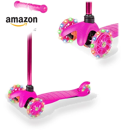 Kids Mini Kick Scooter with Light-Up Wheels — Balance Bikes, Best Choice Products
