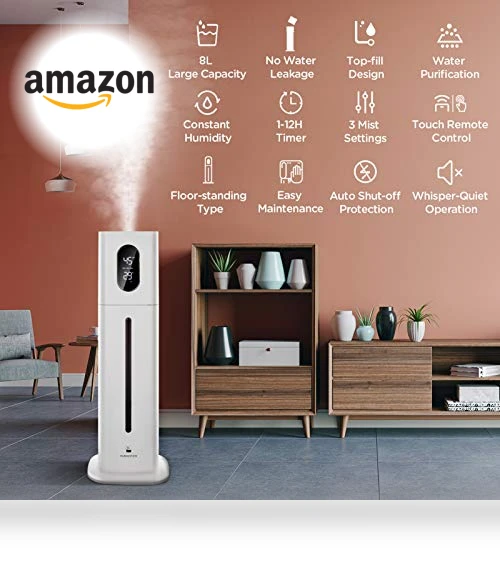 Large Ultrasonic Humidifier with Remote Control — Air Moisturizers, AILINKE