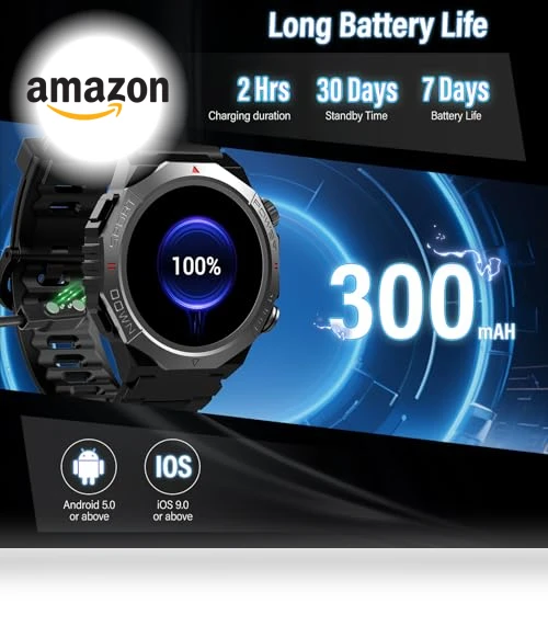 Military Smart Watch with Bluetooth Calls — Smartwatches, SHEN ZHEN HAO CHENG TECHNOLOGY CO.,LTD