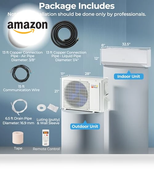 Mini Split Air Conditioner & Heater — Cooling Solutions, COSTWAY