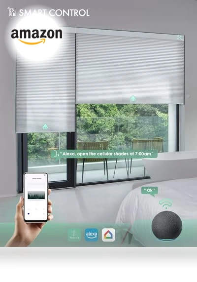 Motorized Cellular Shades — Honeycomb, Yoolax