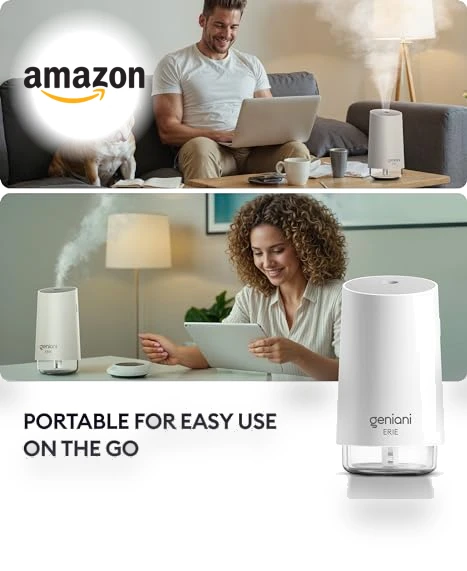 Portable Cool Mist Humidifier — Air Moisturizers, GENIANI