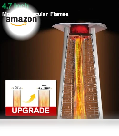Portable Propane Pyramid Patio Heater — Heater Covers, Lava Heat Italia