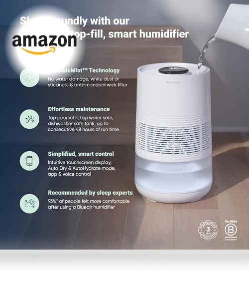 Premium Smart Humidifier for Large Rooms — Air Moisturizers, BLUEAIR