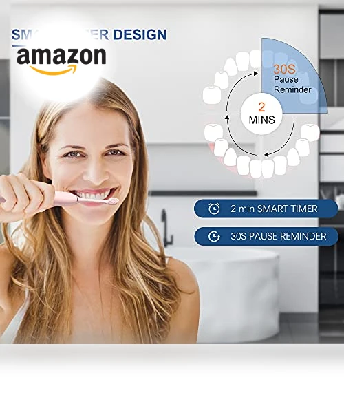 Rechargeable Electric Toothbrushes Set — Ultrasonic, HUBAKO