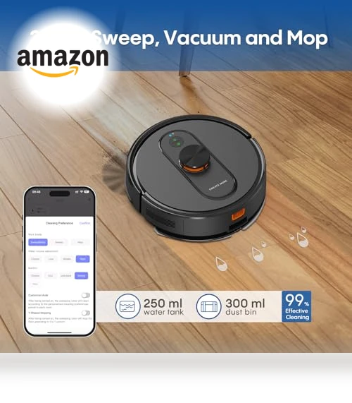 Robot Vacuum and Mop with Mapping — Smart Cleaning Robots, eitton