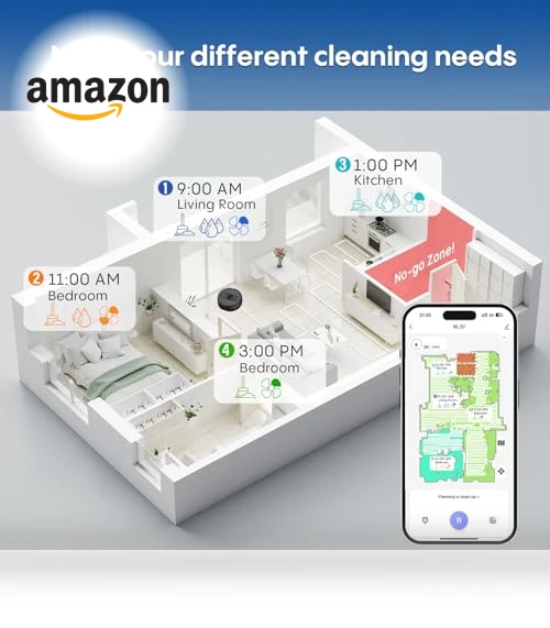 Robot Vacuum and Mop with Mapping — Smart Cleaning Robots, eitton